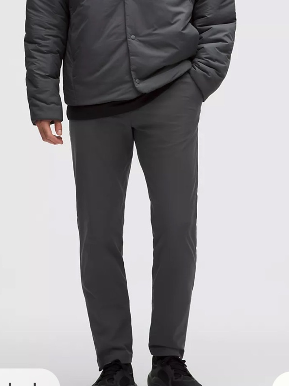 Lululemon ABC Men’s Pants Dark Gray Size 36 Straight Leg Moisture Wicking